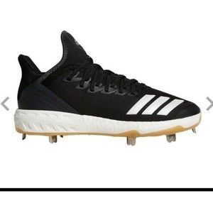 Adidas Boost Icon 4 Core‎ Black/ Gold metal Baseball Cleats Sz 13 CG5148